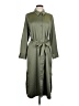 DKNY 100% Polyester Green Casual Dress Size 10 - photo 1