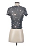 Assorted Brands Stars Gray Short Sleeve Top Size S - photo 2