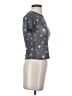 Assorted Brands Stars Gray Short Sleeve Top Size S - photo 4