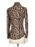 Isabella Rodriguez Animal Print Brown Long Sleeve Blouse Size S - photo 2