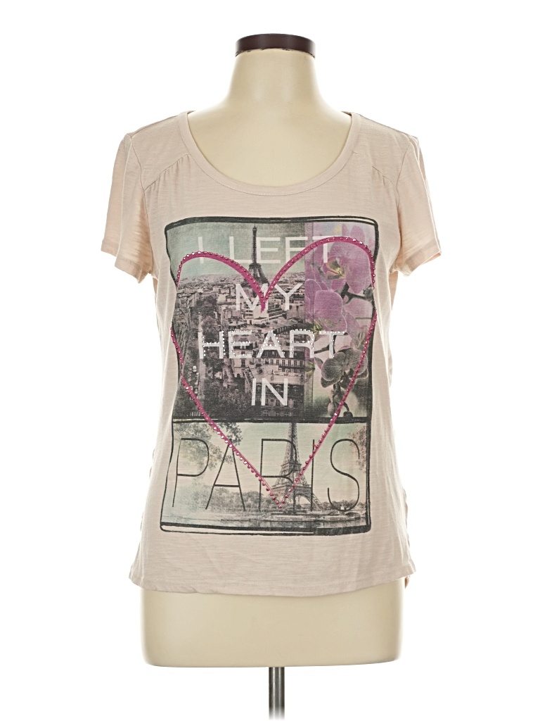 Pre-owned Style & Co Short Sleeve T-shirt In Tan