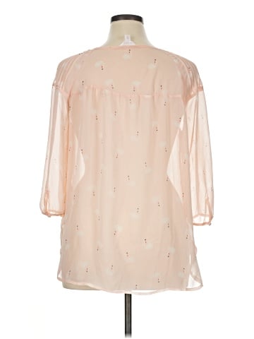 LC Lauren Conrad 3/4 Sleeve Blouse (view 2)