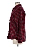 Lands' End 100% Cotton Checkered-gingham Red Long Sleeve Button-Down Shirt Size M - photo 5