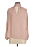Veronica M. 100% Polyester Pink Long Sleeve Blouse Size M - photo 1