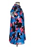 Crosby 100% Polyester Print Blue Short Sleeve Blouse Size XS - photo 4