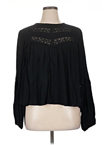 Scoop Long Sleeve Blouse (view 1)