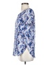 Olivaceous 100% Polyester Blue Short Sleeve Blouse Size S - photo 5