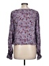Eyeshadow 100% Rayon Purple 3/4 Sleeve Blouse Size L - photo 2