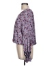 Eyeshadow 100% Rayon Purple 3/4 Sleeve Blouse Size L - photo 5