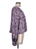 Eyeshadow 100% Rayon Purple 3/4 Sleeve Blouse Size L - photo 4