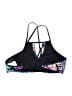 Unbranded Floral Blue Black Swimsuit Top Size M - photo 2
