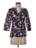 Boden 100% Cotton Blue 3/4 Sleeve Blouse Size 2 - photo 1