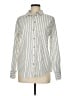 Faherty Stripes Ivory Long Sleeve Button-Down Shirt Size M - photo 1