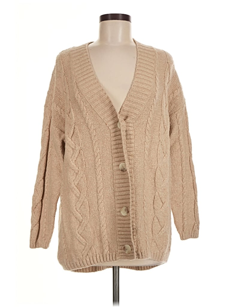 Pre-owned Old Navy Cardigan Sweater In Tan