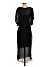 Bordeaux 100% Polyester Solid Black Casual Dress Size S - photo 2