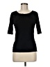 Ruby Rd. Black 3/4 Sleeve Top Size M - photo 1