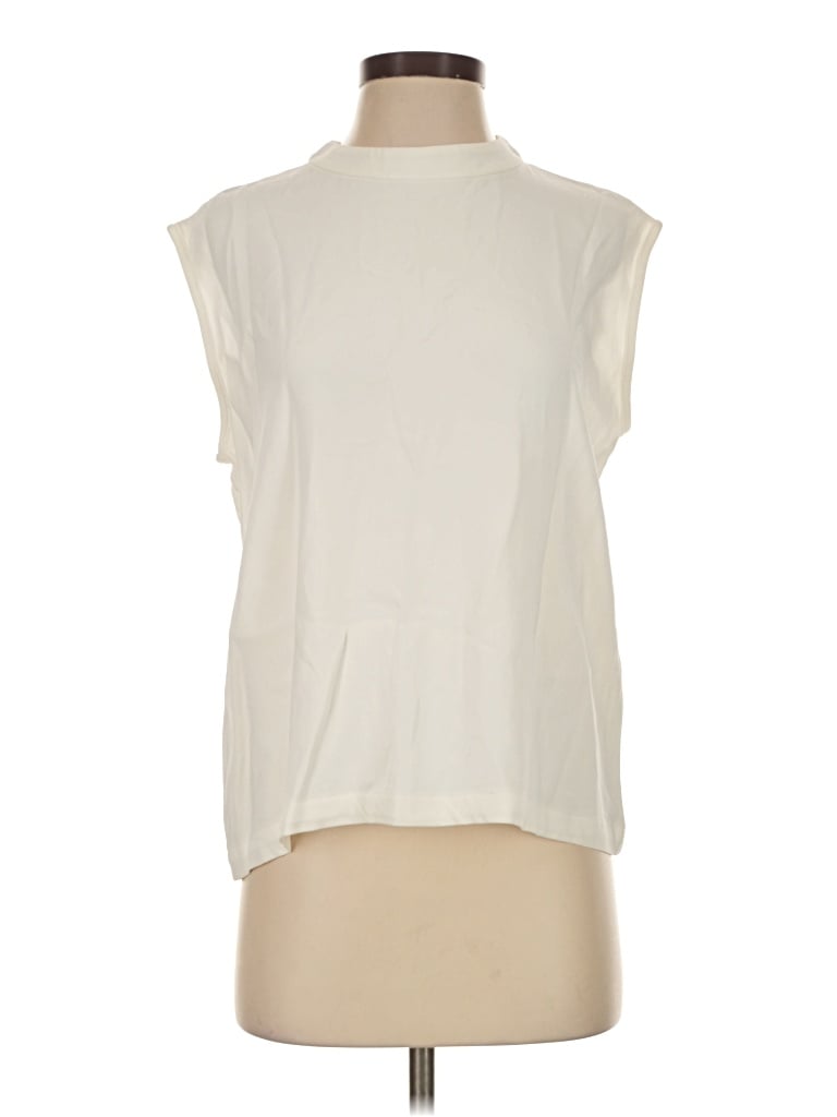 Pre-owned Max Mara Sleeveless Blouse In Ivory