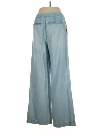 Madewell The Harlow Wide-Leg Denim Trouser in Noll Wash: Airy Denim Edition (view 2)