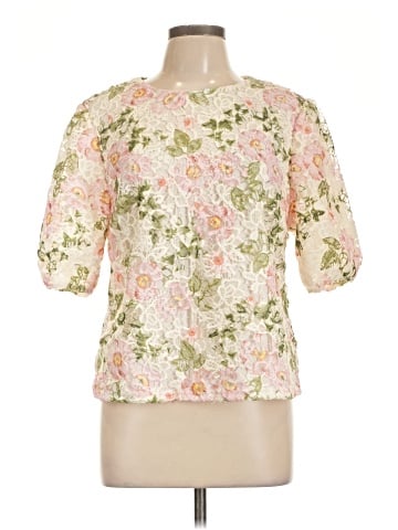 NANETTE Nanette Lepore Short Sleeve Blouse (view 1)