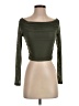 Shein Green Long Sleeve Top Size 4 - photo 1