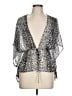 A. Byer 100% Polyester Silver Kimono Size L - photo 1