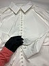 Unbranded Ivory White Long Sleeve Blouse Size L - photo 3