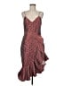 Keepsake 100% Polyester Checkered-gingham Red Cocktail Dress Size M - photo 1