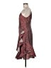 Keepsake 100% Polyester Checkered-gingham Red Cocktail Dress Size M - photo 5