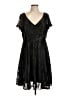 Torrid 100% Polyester Floral Black Cocktail Dress Size 10 Plus - photo 1