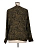 Halogen Animal Print Brown Long Sleeve Blouse Size 1X - photo 2