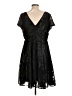 Torrid 100% Polyester Floral Black Cocktail Dress Size 10 Plus - photo 2