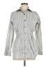 CAbi Stripes Gray Long Sleeve Button-Down Shirt Size M - photo 1