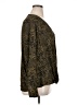 Halogen Animal Print Brown Long Sleeve Blouse Size 1X - photo 4