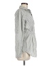 CAbi Stripes Gray Long Sleeve Button-Down Shirt Size M - photo 4
