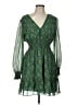 Max Studio 100% Polyester Paisley Green Casual Dress Size L - photo 1