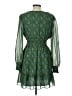 Max Studio 100% Polyester Paisley Green Casual Dress Size L - photo 2