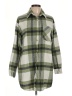 Eden & Olivia Plaid Green Coat Size L - photo 1