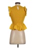 Lost + Wander Yellow Sleeveless Blouse Size XS - photo 2