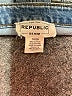 For The Republic Solid Blue Jeans Size 10 - photo 8