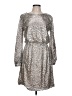 Julia Jordan 100% Polyester Metallic Silver Cocktail Dress Size 10 - photo 1