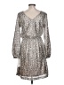Julia Jordan 100% Polyester Metallic Silver Cocktail Dress Size 10 - photo 2