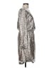 Julia Jordan 100% Polyester Metallic Silver Cocktail Dress Size 10 - photo 4