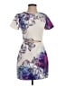 TOBI 100% Polyester Graphic Ivory Casual Dress Size S - photo 1