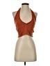 White Fox 100% Polyester Orange Sleeveless Top Size XS - photo 1