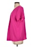 Cotton Bleu 100% Polyester Pink Short Sleeve Blouse Size S - photo 5
