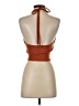 White Fox 100% Polyester Orange Sleeveless Top Size XS - photo 2