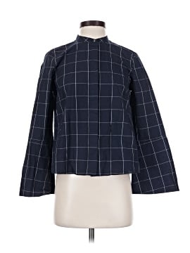 Madewell Bell-Sleeve Shirt in Windowpane (view 1)