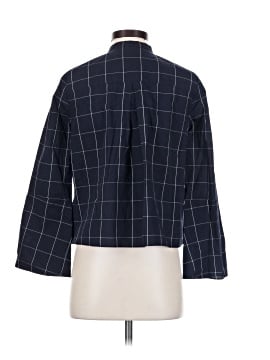 Madewell Bell-Sleeve Shirt in Windowpane (view 2)