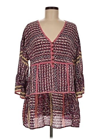 Maeve by Anthropologie 3/4 Sleeve Blouse (view 1)