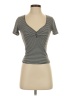 Unbranded Gray Short Sleeve Henley Size S (estimated) - photo 1